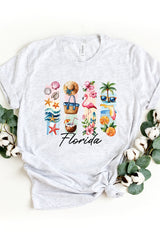 US3001-E3061FL Florida State Brushstroke Graphic Tee $12.5