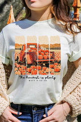 US3001-E3172 Harvest Is Plenty Graphic Tee $12.5