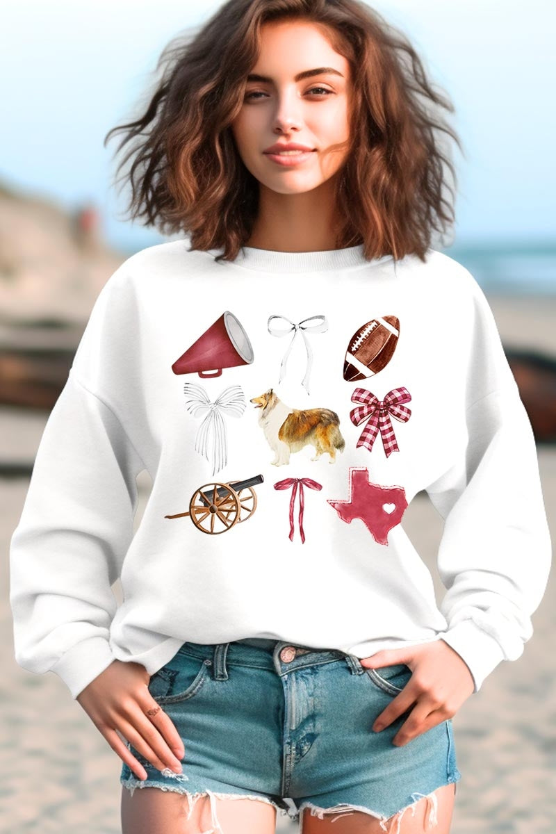 UL180-E3079 Texas Football Graphic Sweatshirt $20