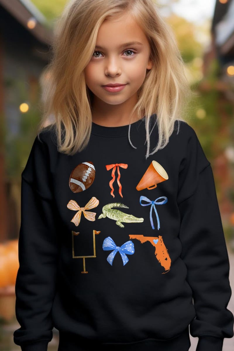 UL180B-E3078Z Florida Football Kids Graphic Sweatshirt $20