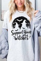 5000P-E3161 Local Witches Halloween Graphic Plus Heavy Cotton Tee $12.75