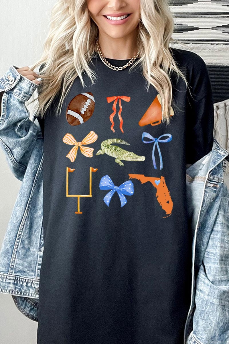 5000P-E3078 Florida Football Graphic Plus Heavy Cotton Tee $12.75