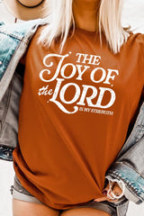 US3001P-E3179 Joy of the Lord Graphic Plus Tee $16