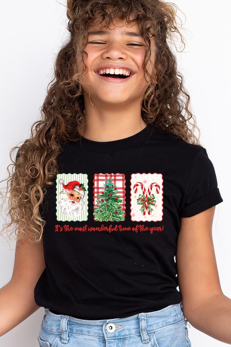 US3001Y-E3201Z Most Wonderful Time Kids Graphic Tee $11