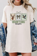 5000-E3192 Deer & Duck Hunting Season Graphic Heavy Cotton Tee $9
