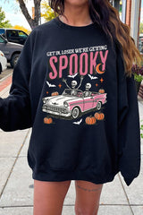 UL180P-E3142 Spooky Skeleton Graphic Plus Sweatshirt $25
