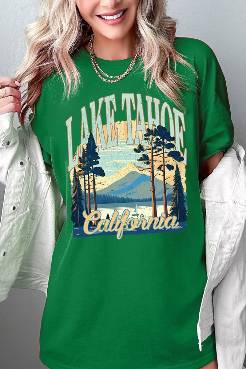 5000P-E3059 Lake Tahoe Graphic Plus Heavy Cotton Tee $12.75