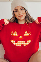UL180P-E3148 Cute Pumpkin Halloween Graphic Plus Sweatshirt $25