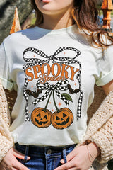 US3001P-E3085 Pumpkin Cherries Graphic Plus Tee $16