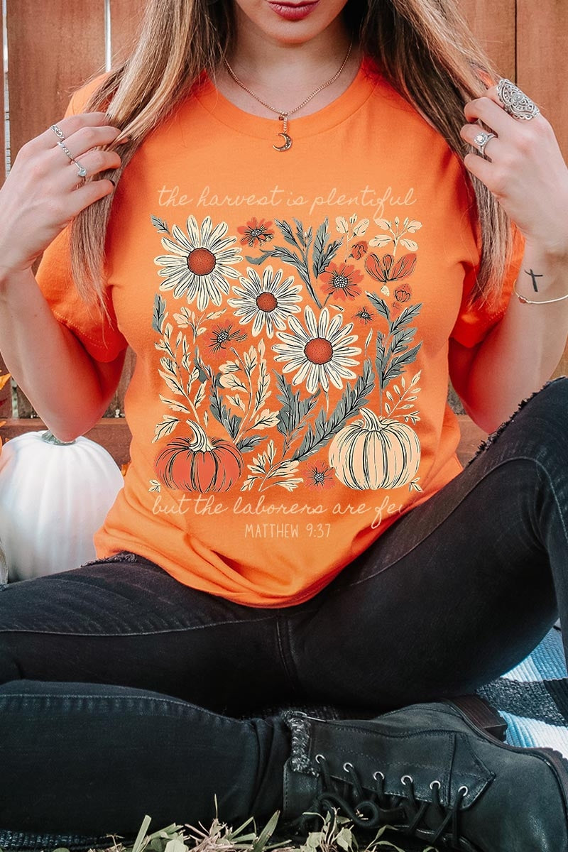 US3001-E3173 Faith Harvest Graphic Tee $12.5