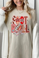 5000-E3053 Brushstroke Football Graphic Heavy Cotton Tee $9