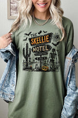 5000P-E3108 Skellie Motel Halloween Plus Heavy Cotton Tee $12.75