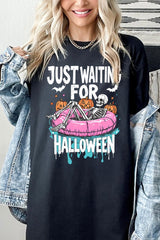 5000-E3138 Just Waiting For Halloween Heavy Cotton Tee $9
