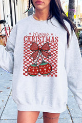UL180-E3196 Cherry Ornament Christmas Graphic Sweatshirt $20