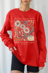 UL240P-E3173 Faith Harvest Graphic Plus Long Sleeve Tee $17