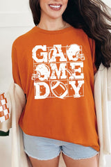 5000P-E3073 Distressed Game Day Graphic Plus Heavy Cotton Tee $12.75