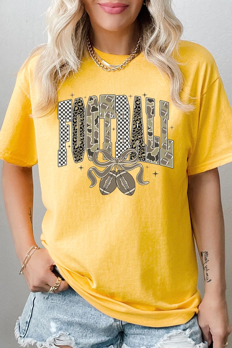 5000P-E3132 Camo Football Graphic Plus Heavy Cotton Tee $12.75