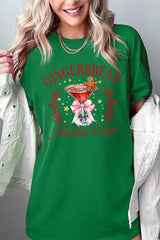 5000-E3216 Gingerbread Martini Club Graphic Heavy Cotton Tee $9