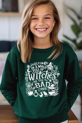 UL180B-E3139Z In a World of Witches Kids Graphic Sweatshirt $20