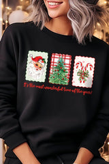 UL180-E3201 Most Wonderful Time Graphic Sweatshirt $20