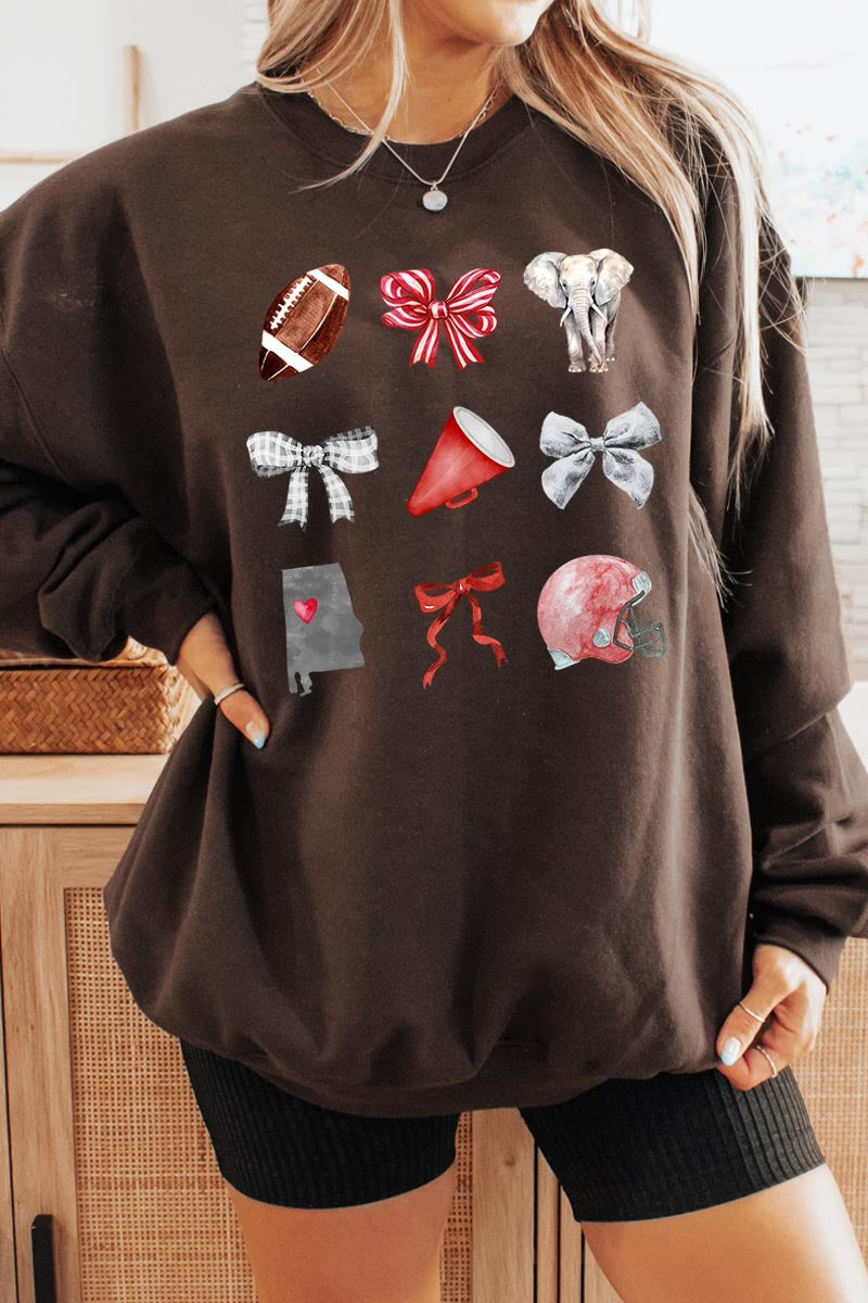UL180-E3076 Alabama Football Graphic Sweatshirt $20
