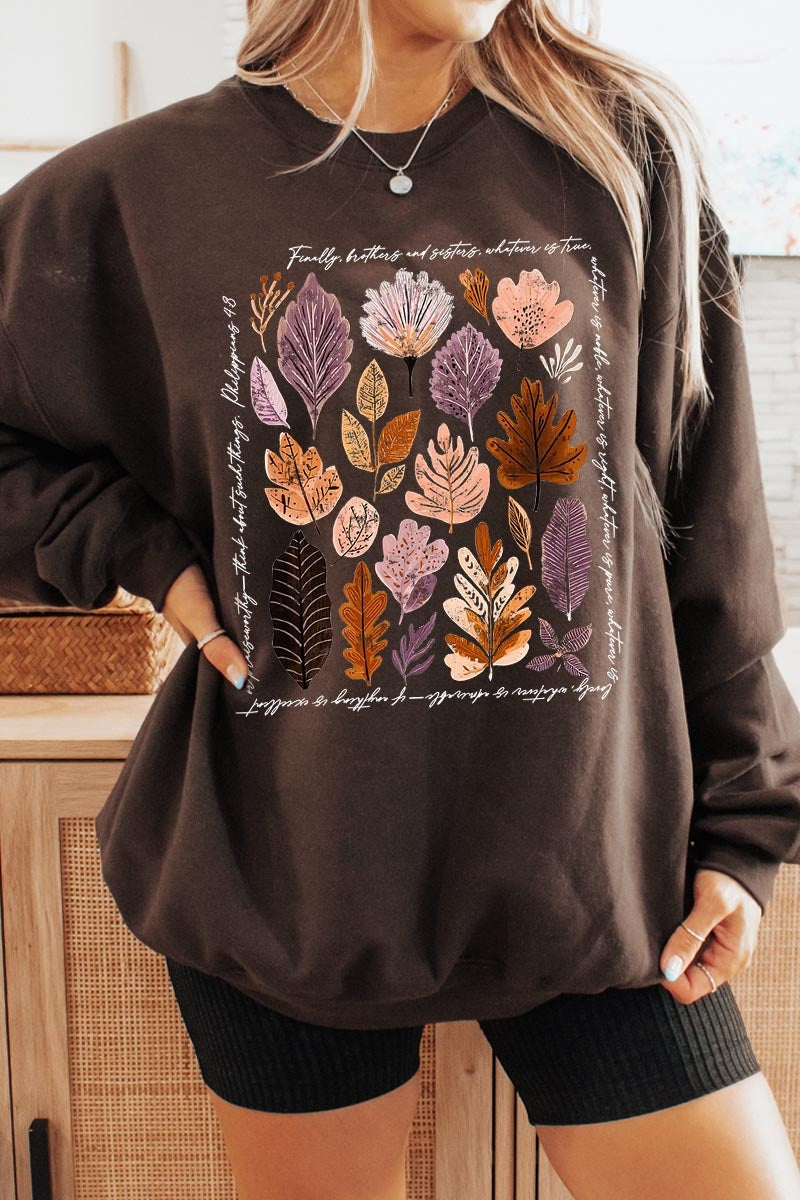 UL180-E3147 Christian Fall Graphic Sweatshirt $20