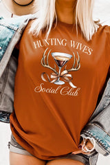 US3001P-E3191 Hunting Wives Social Club Graphic Plus Tee $16