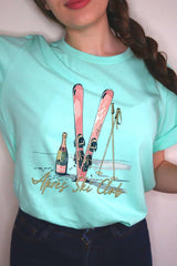 US3001-E3187 Apres Ski Club Graphic Tee $12.5