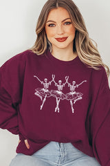 UL180P-E3156 Halloween Ballerina Graphic Plus Sweatshirt $25