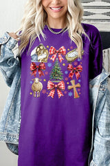 5000P-E3219 Nativity Scene Christmas Graphic Plus Heavy Cotton Tee $12.75