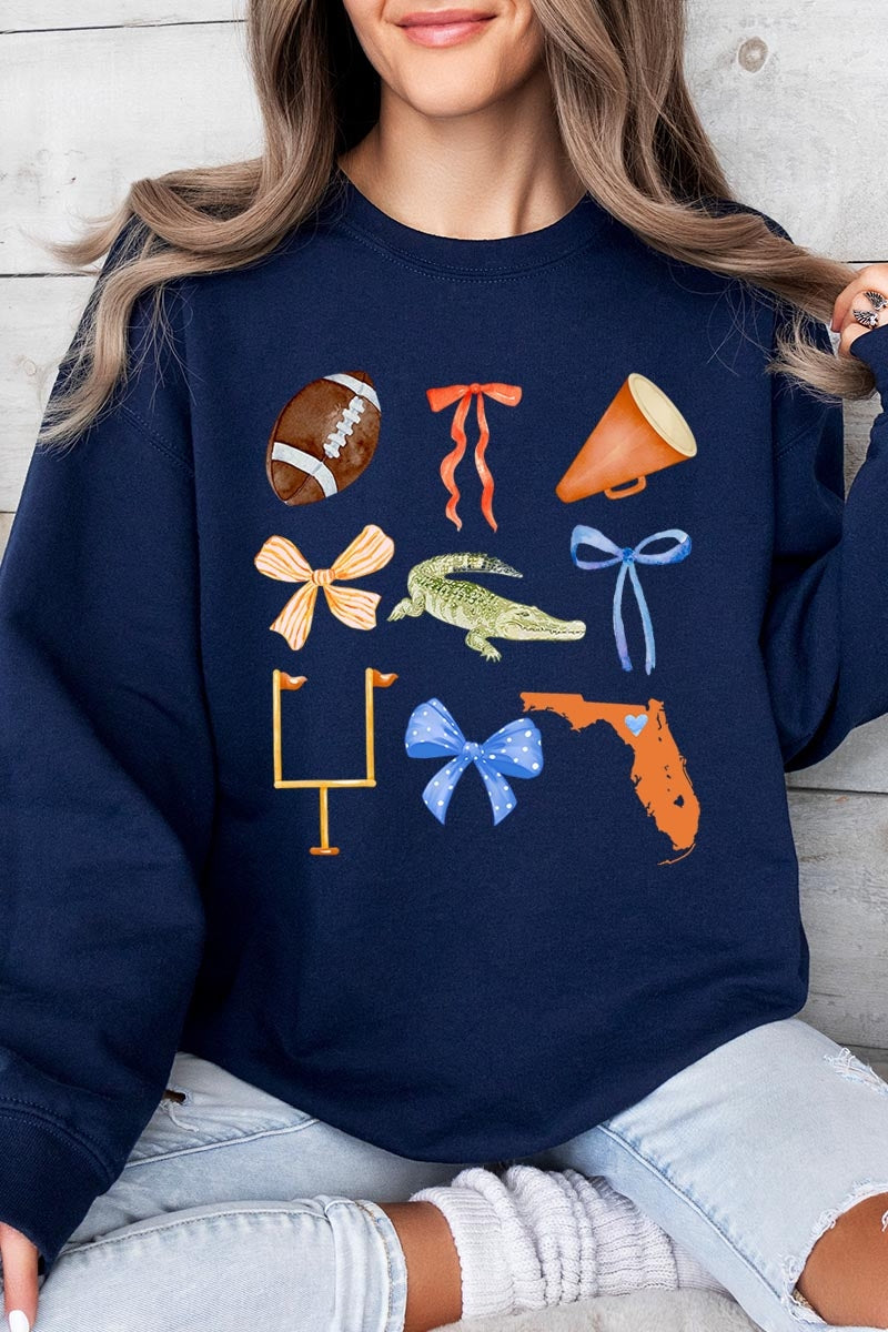 UL180P-E3078 Florida Football Graphic Plus Sweatshirt $25