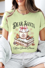 US3001P-E3205 Dear Santa Books Graphic Plus Tee $16