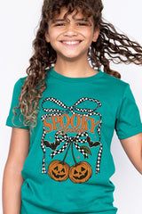 US3001Y-E3085Z Pumpkin Cherries Kids Graphic Tee $11