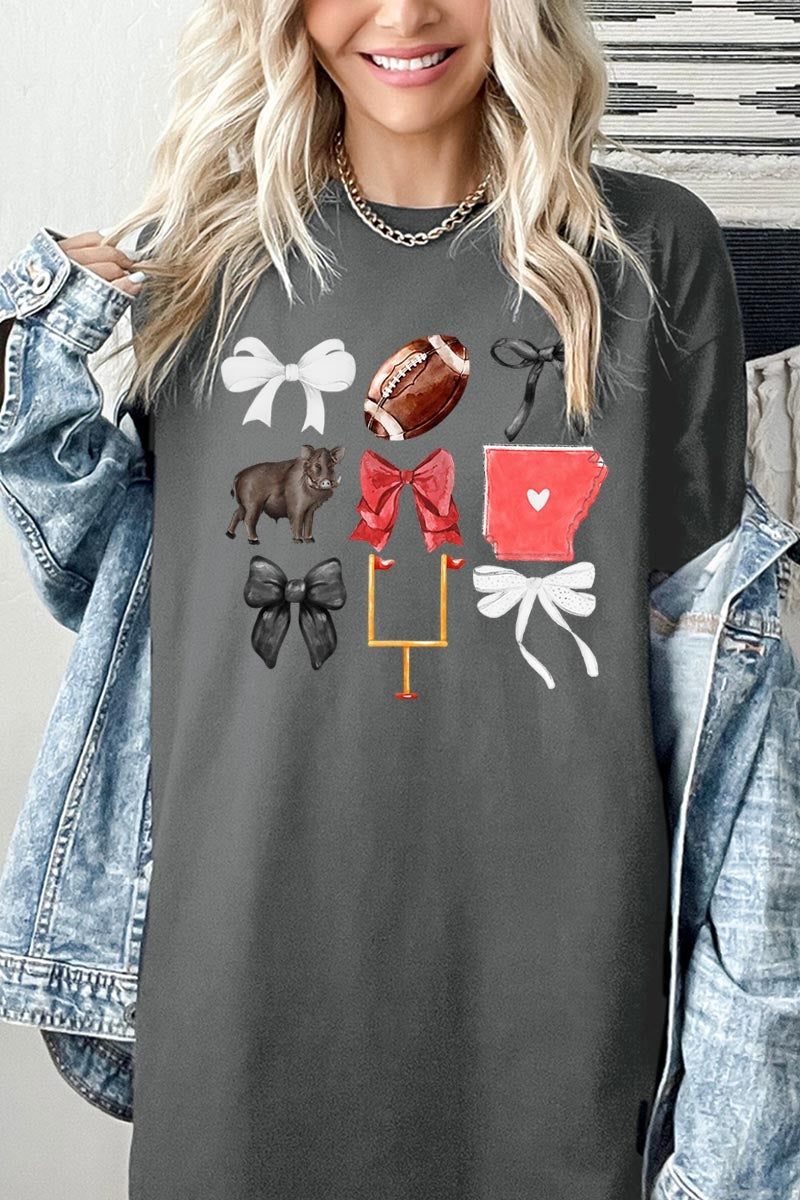 5000P-E3077 Arkansas Football Graphic Plus Heavy Cotton Tee $12.75