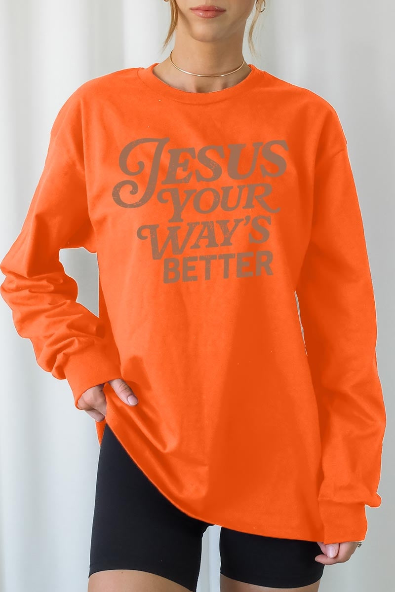 UL240-E3114 Christian Graphic Long Sleeve Tee $13.75