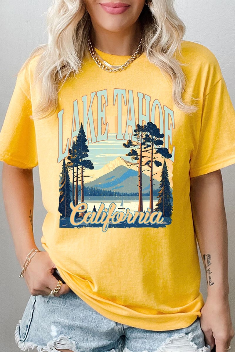5000P-E3059 Lake Tahoe Graphic Plus Heavy Cotton Tee $12.75