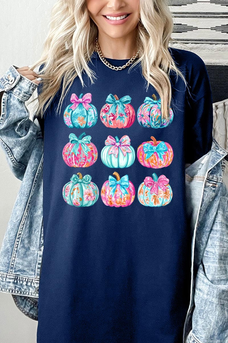5000-E3137 Coquette Pumpkin Graphic Heavy Cotton Tee $9