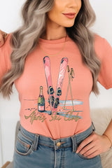 US3001P-E3187 Apres Ski Club Graphic Plus Tee $16