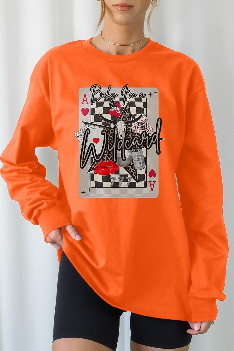 UL240P-E3099 Retro Wildcard Graphic Plus Long Sleeve Tee $17