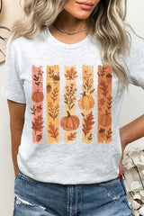 US3001P-E3110 Brushstroke Boho Fall Graphic Plus Tee $16