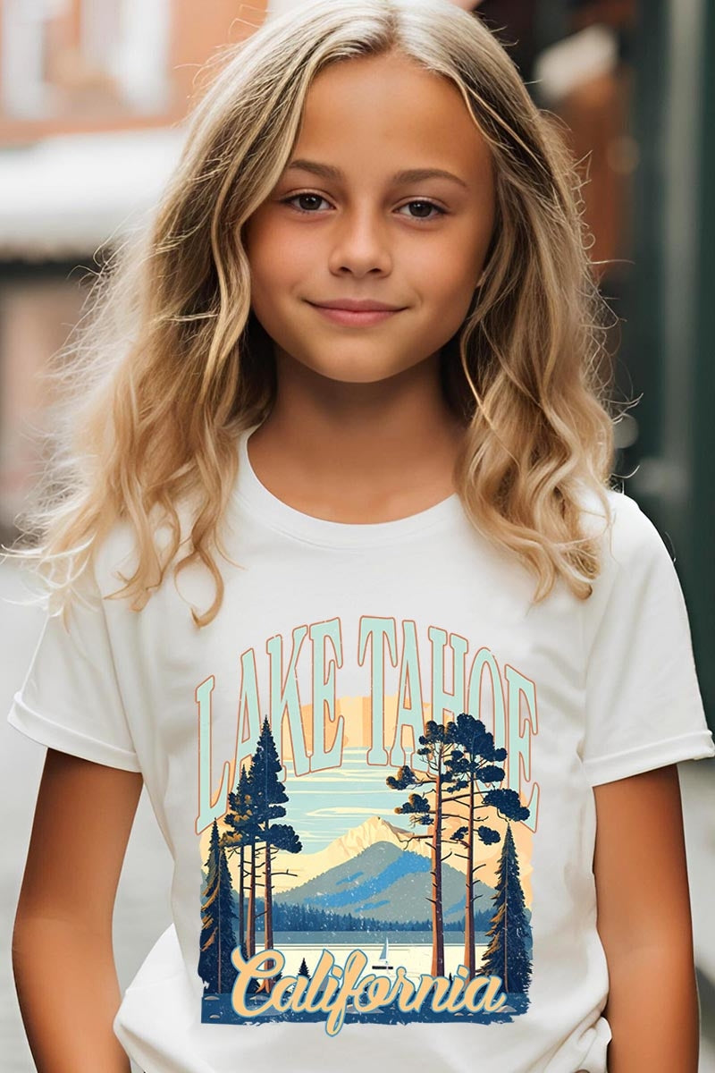 US3001Y-E3059Z Lake Tahoe Kids Graphic Tee $11