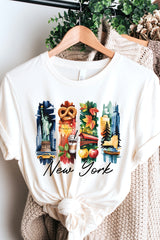 US3001P-E3061NY New York State Brushstroke Graphic Plus Tee $16