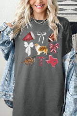 5000-E3079 Texas Football Graphic Heavy Cotton Tee $9