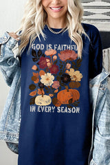 5000-E3171 Faithful In Every Season Graphic Heavy Cotton Tee $9