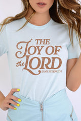 US3001P-E3179 Joy of the Lord Graphic Plus Tee $16