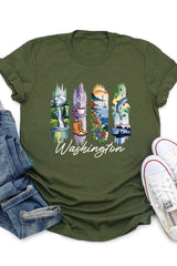 US3001P-E3061WA Washington State Brushstroke Graphic Plus Tee $16