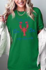 5000-E3069 Cin Cin Lobster Graphic Heavy Cotton Tee $9