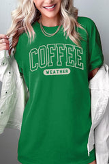 5000P-E3207 Coffee Weather Graphic Plus Heavy Cotton Tee $12.75
