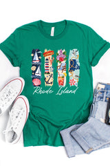 US3001P-E3061RI Rhode Island State Brushstroke Graphic Plus Tee $16