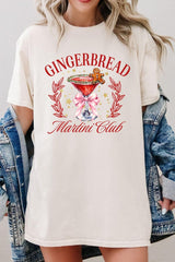 5000-E3216 Gingerbread Martini Club Graphic Heavy Cotton Tee $9